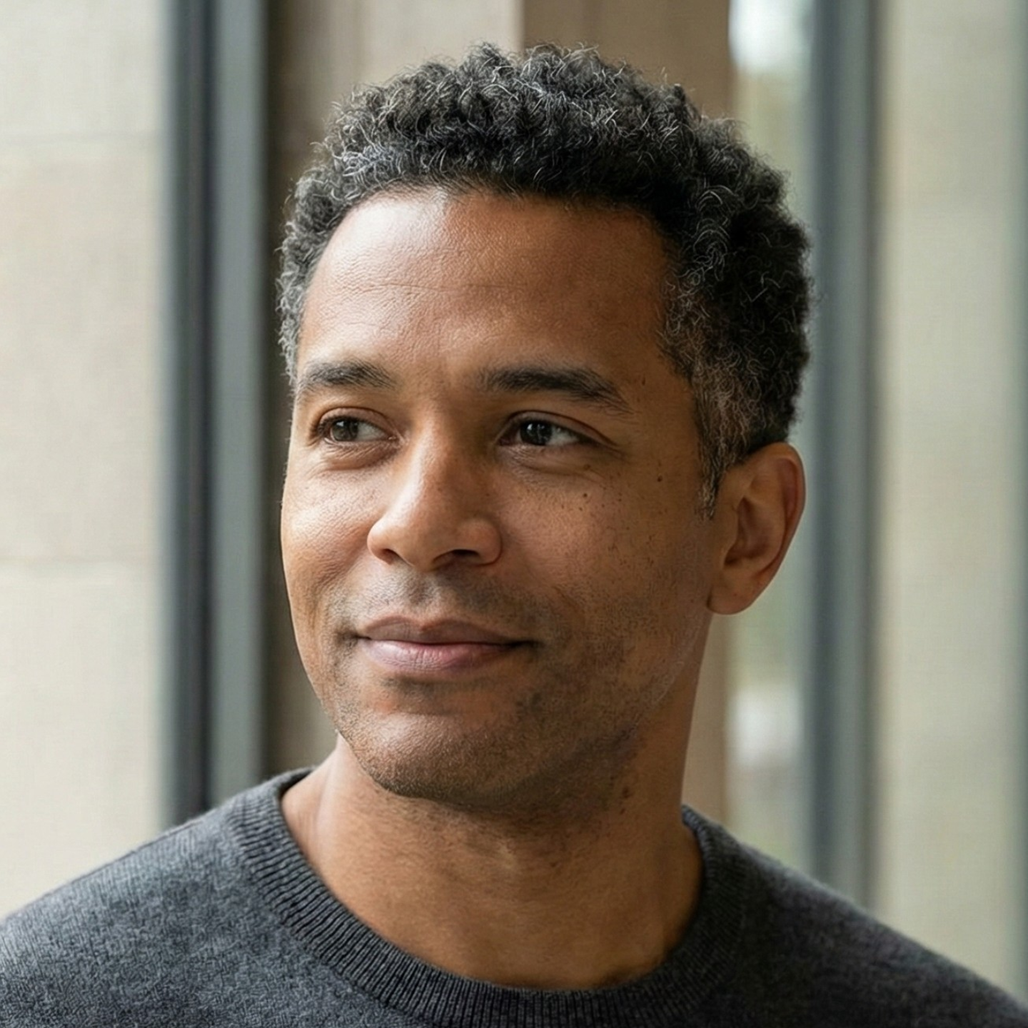 African american man with hair loss has hari restored by deoxylocks 2ddr hydrogel naturally.